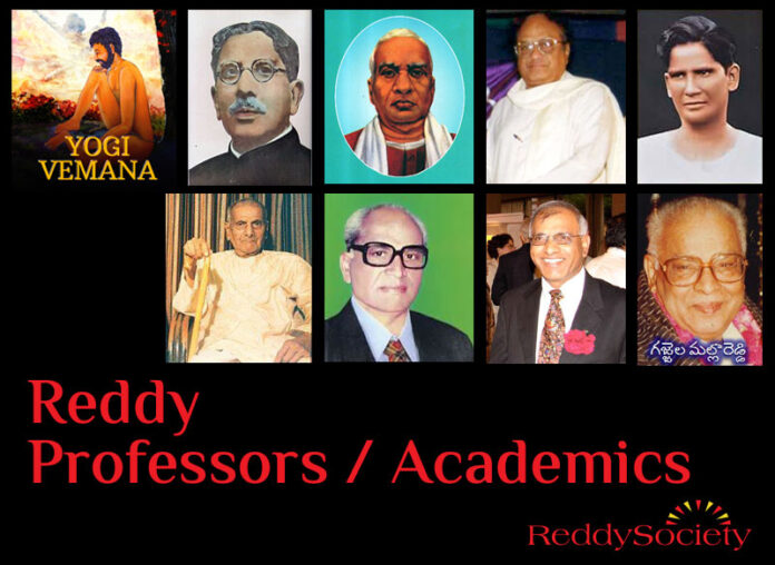 Reddy professors academics